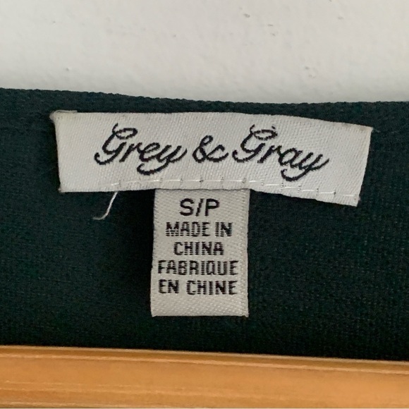 Grey & Gray Eyelet Bell Sleeve Blouse - Picture 6 of 7